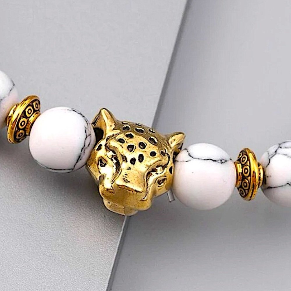 Leopard Beaded Bracelet - Picture 3 of 4
